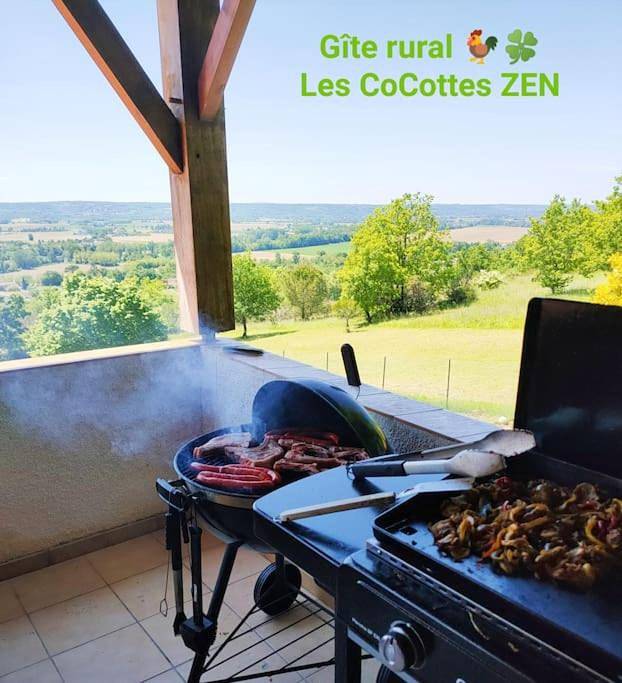 Gîte pour 4 personnes, avec bassin pour enfant et vue ainsi que piscine et jardin, adapté aux familles à Lafox