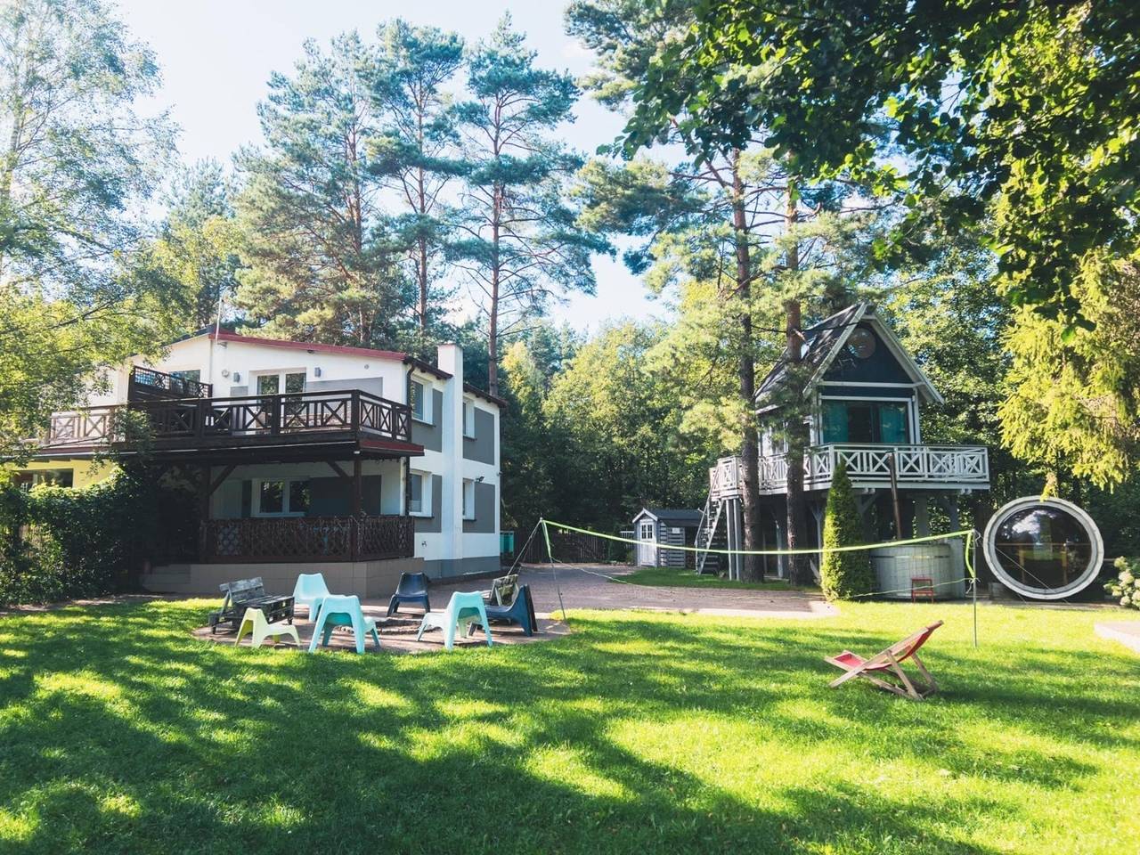 Ferienhaus direkt am See, Sauna, Whirlpool in Stężyca, powiat kartuski