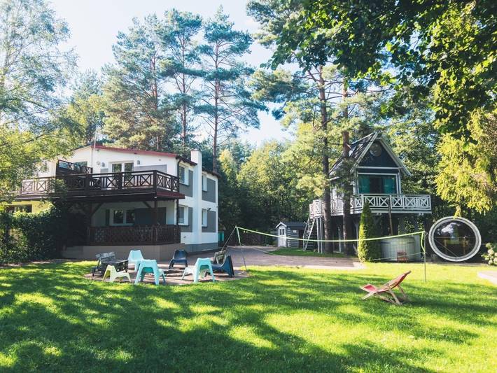 Ferienhaus direkt am See, Sauna, Whirlpool in Stężyca, powiat kartuski