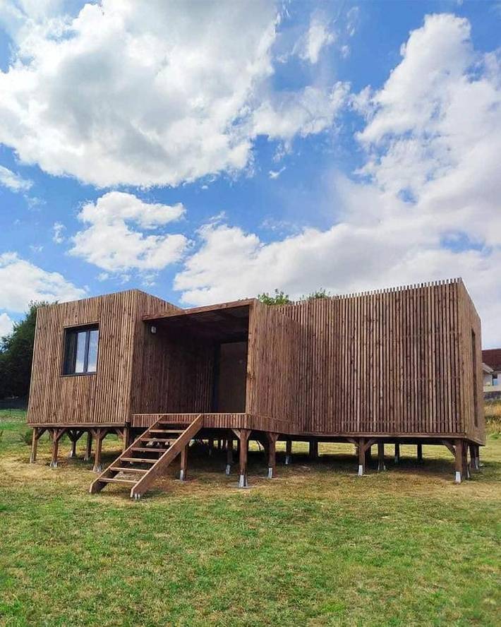 Chalet pour 6 personnes, avec Terrasse et Jardin