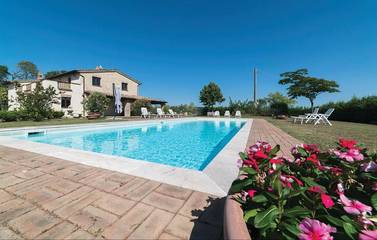 Maison d’hôte pour 2 personnes, avec jardin ainsi que piscine et vue à Città di Castello