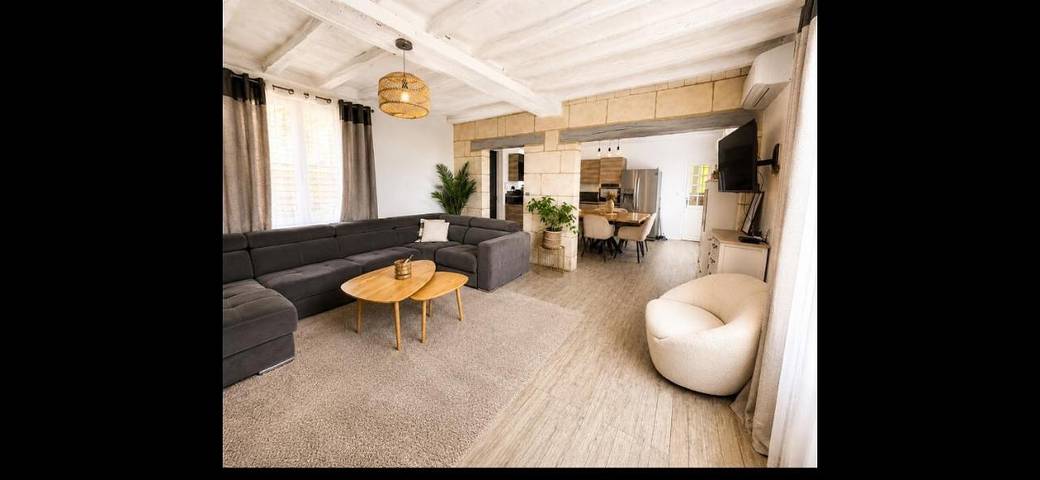 Location de vacances pour 6 personnes, avec vue et terrasse, animaux acceptés à Turquant