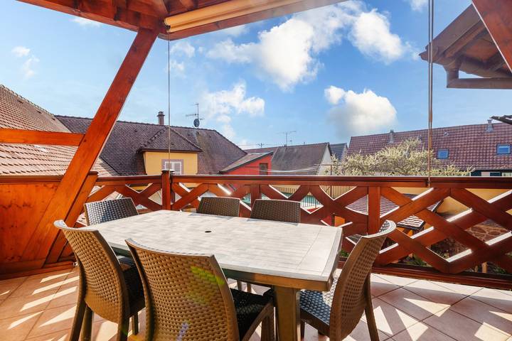 Ferienhaus für 6 Personen, mit Garten im Elsass