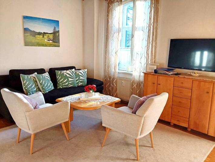Ganze Ferienwohnung, Ferienwohnung Knecht Haus Elisabeth - Ferienwohnung Wohn-/Schlafraum, Maisonette-Schlafzimmer, Westbalkon, 56 qm in Kampenwand, Aschau im Chiemgau