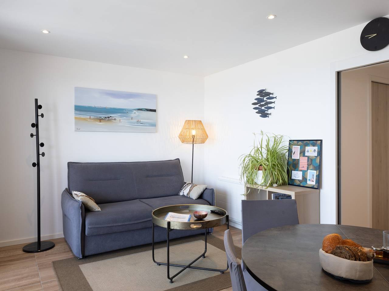 Ganze Wohnung, Appartement 'Gîte Bréhat' mit Meerblick, privater Terrasse und Wlan in Perros-Guirec, Rosa Granitküste