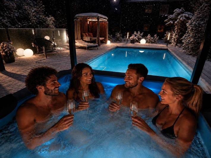 Appartement de vacances pour 4 personnes, avec Balcon et Jacuzzi ainsi que Terrasse et Jardin à Ginsheim-Gustavsburg