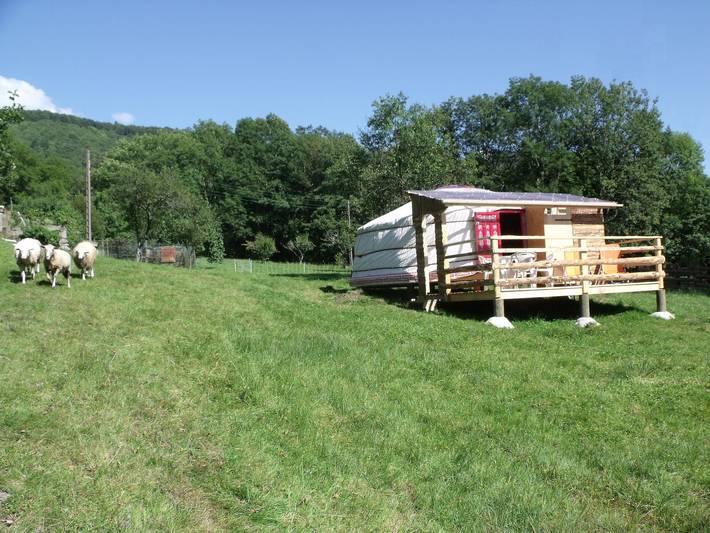 Glamping voor 4 personen, met Terras en Sauna in de Vogezen