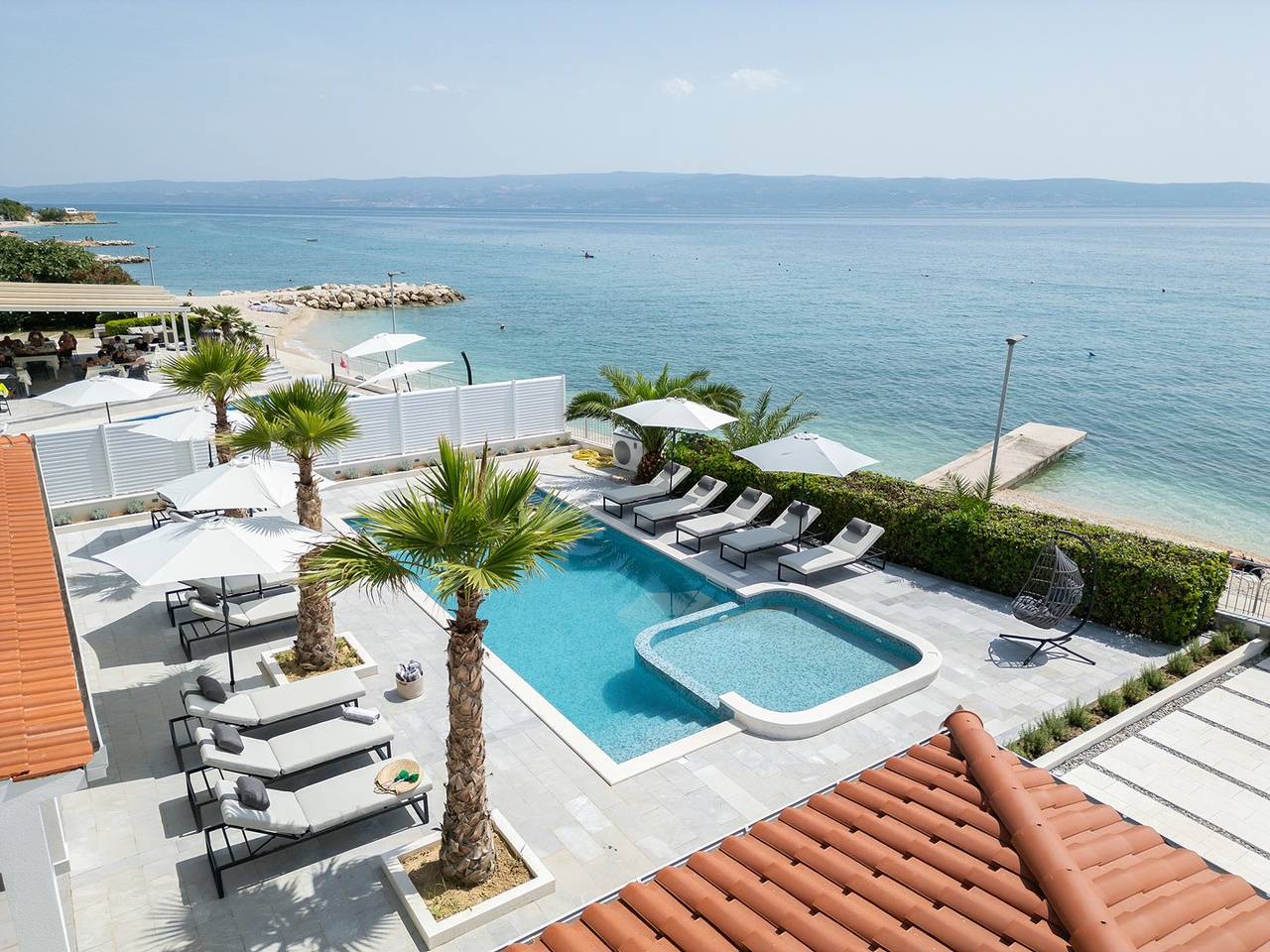 Luxuriöse Strandvilla mit 7 Schlafzimmern und privatem Pool in der Nähe von Split in Podstrana, Split-Dalmatien