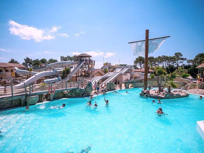 Camping Le Vieux Port - Mobilheim 6 personen - Cosy - 2 Schlafzimmer in Messanges, Côte d’Argent
