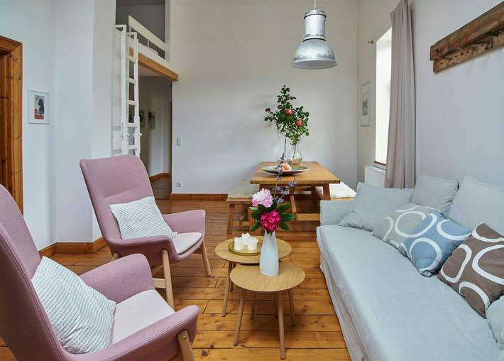Ferienwohnung für 9 Personen, mit Terrasse und Garten sowie Sauna in Arpsdorf