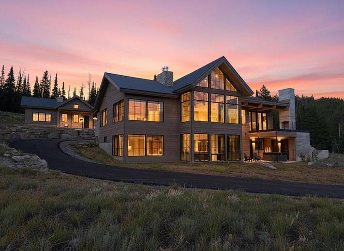 Chalet für 19 Personen, mit Sauna und Whirlpool sowie Garten in Montana