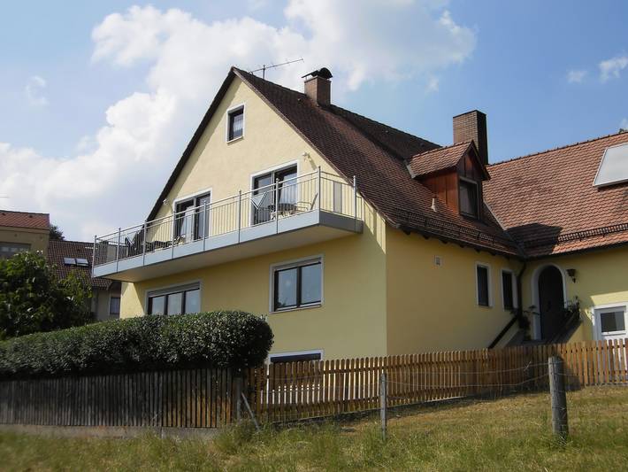 Ferienwohnung für 2 Personen, mit Balkon und Balkon/Terrasse sowie Garten am Brombachsee