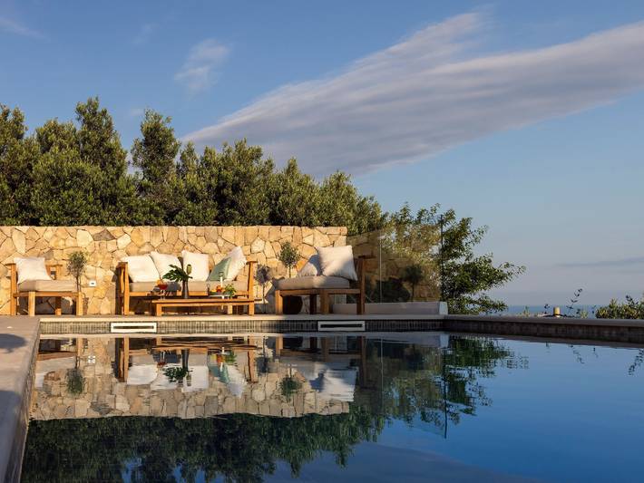 Ferienhaus für 8 Personen, mit Meerblick und Terrasse
