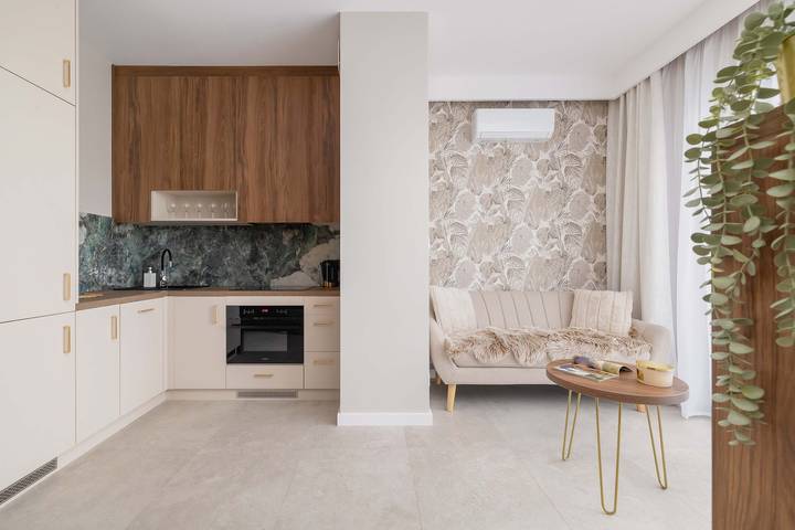 Studio dla 2 osób, z balkon/ taras i sauna w Katowice