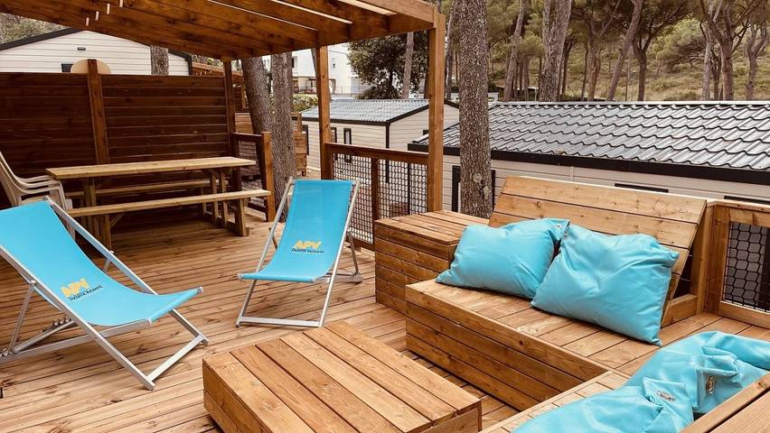 Wohnwagen für 4 Personen, mit Terrasse und Kinderpool in Pals - 4