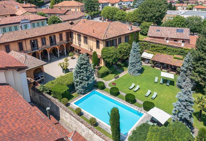 Ferienhaus für 14 Personen, mit Garten und Seeblick am Comer See