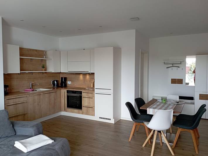 Ganze Wohnung, Komfortables Ferienapartment - Seerose - mit Sauna & Kamin am Malchower See in Malchow, Fleesensee