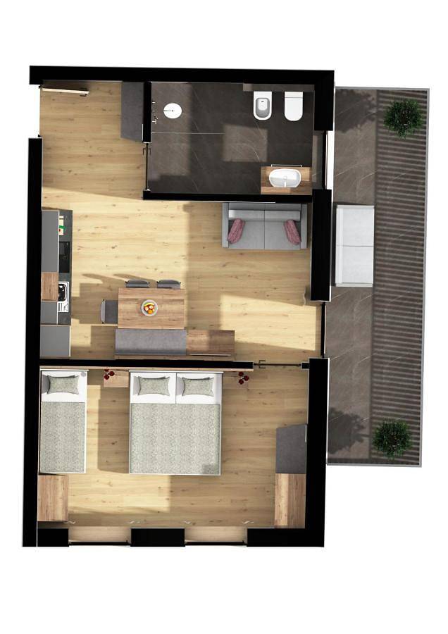 Ferienwohnung für 2 Personen, mit Ausblick und Garten, mit Haustier in Brenner - 2