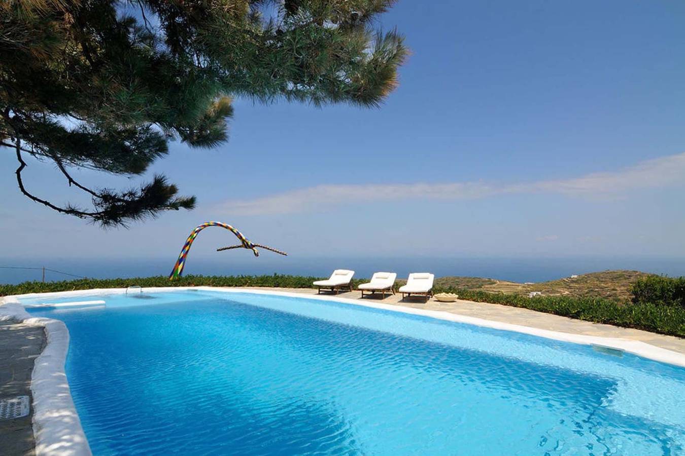 Endearing Sifnos Villa | Villa Grindelwald | 7 Bedrooms | Breathtaking Sea Views | Private Pool with Aqua Gym Equipment | Bbq Facilities | Shaded Outdoor Dining Area | Private Garden | Exambela in Cícladas