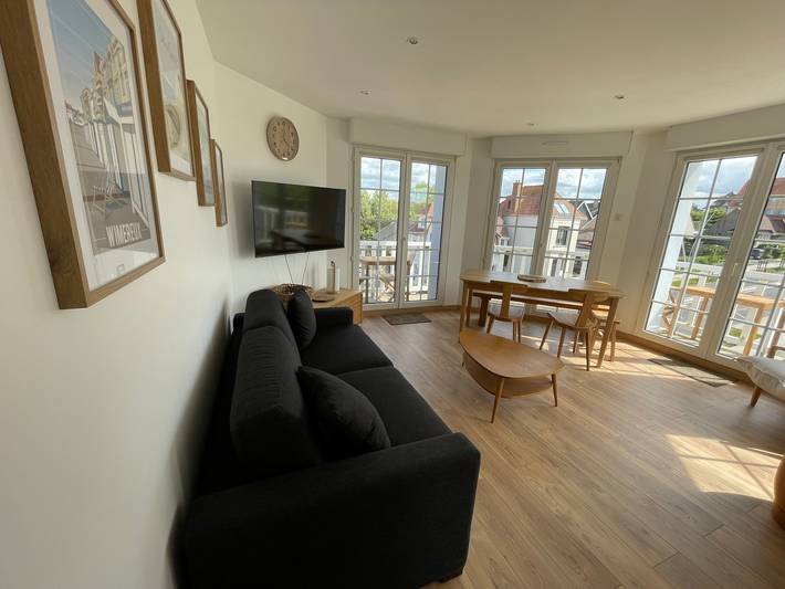 Appartement de vacances pour 4 personnes, avec balcon et vue à Wimereux