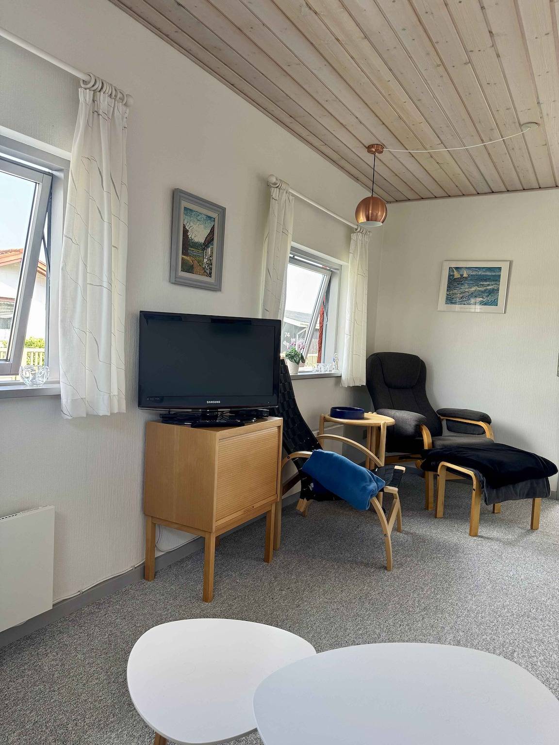 Knusig vakantiehuis met zicht op de fjord in Munkebo, Kerteminde en omgeving