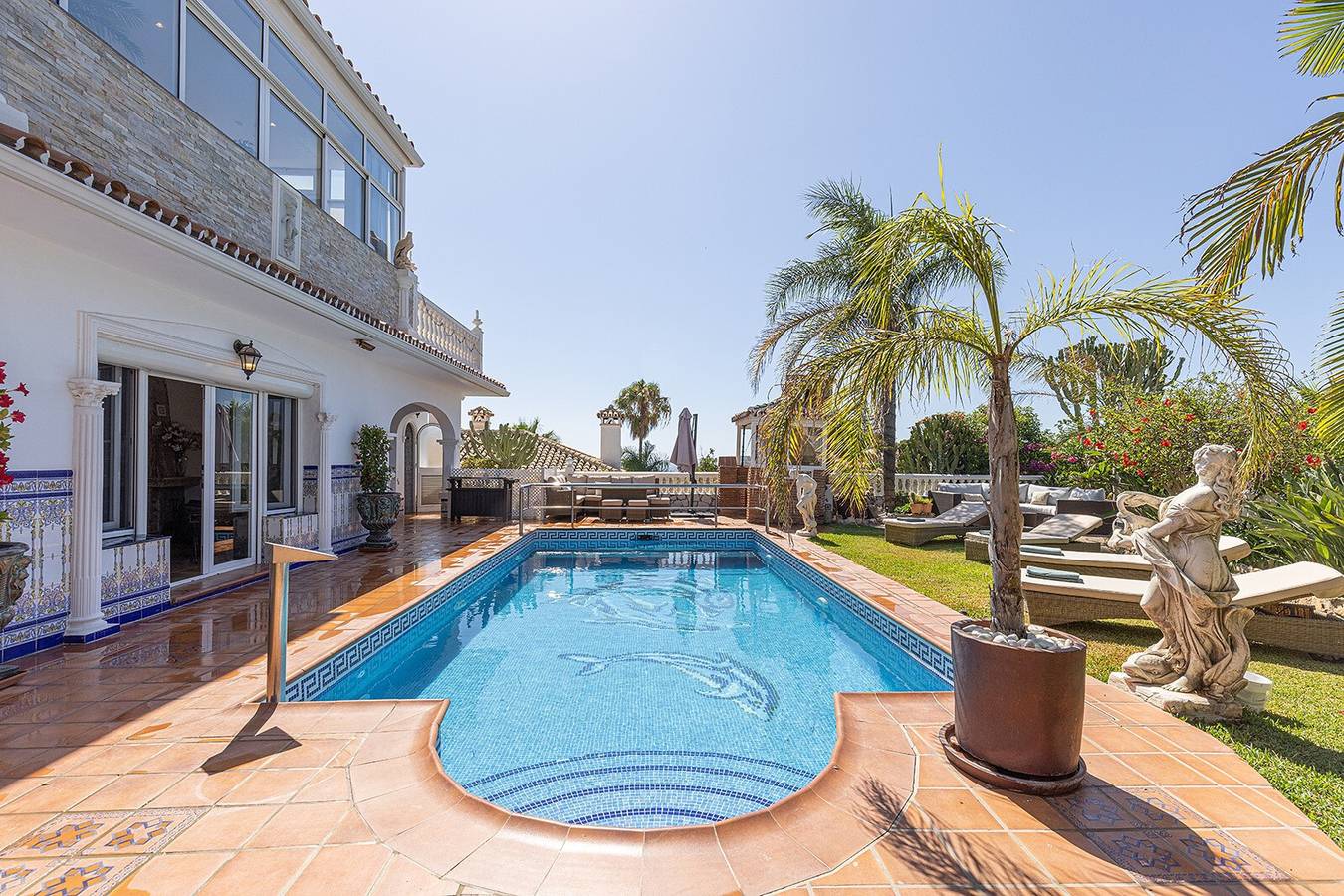 Villa 'Mariposa' mit Meerblick, Wlan und Klimaanlage in La Cala de Mijas, Mijas