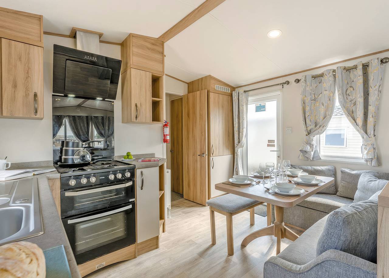 Gold Caravan 8 with decking in Camber Sands, Camber