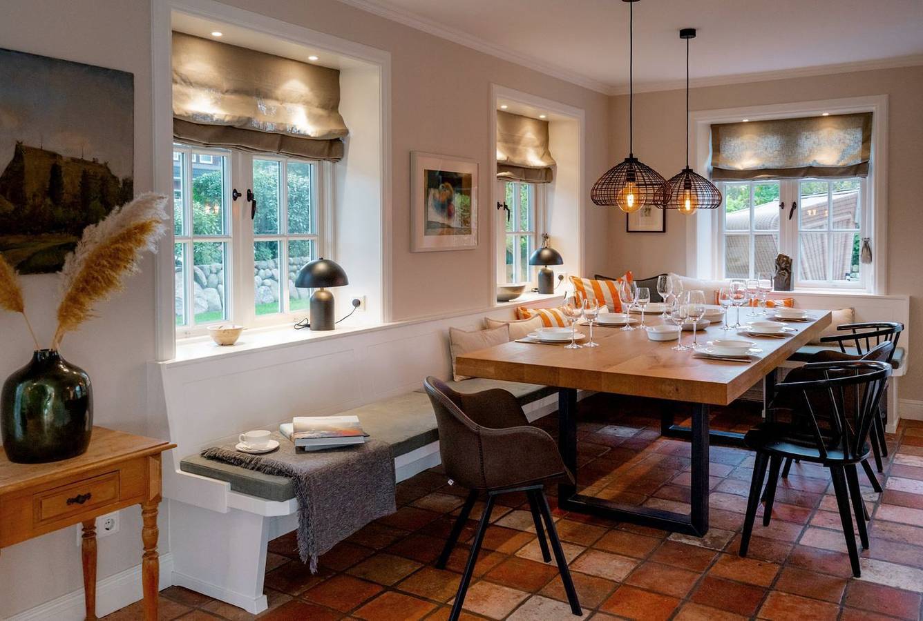 Wunderschöne Doppelhaushälfte unter Reet mit Sauna und Kamin in Morsum in Sylt-Ost, Sylt (Gemeinde)