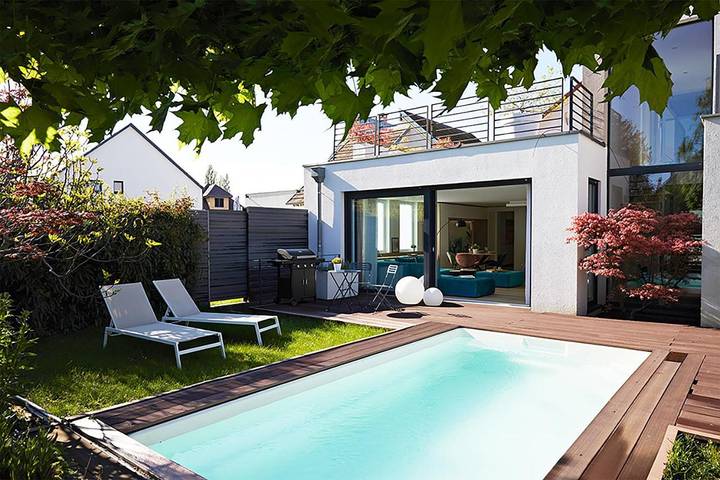 Gîte pour 4 personnes, avec piscine et terrasse à Hindisheim