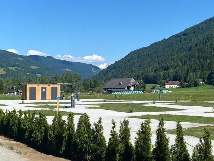 Camping für 4 Personen, mit Terrasse und Garten sowie Ausblick