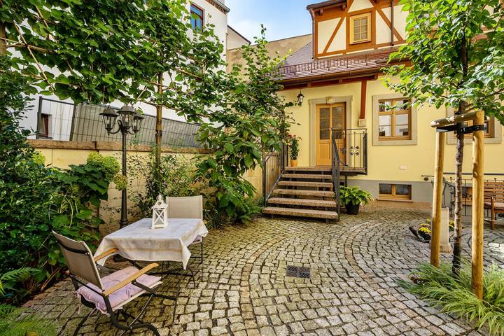 Apartamento entero, Apartamento 'Ferienwohnung 2 - Altstadtidyll' con terraza compartida, jardín compartido y Wi-Fi in Meißen, Meissen Region