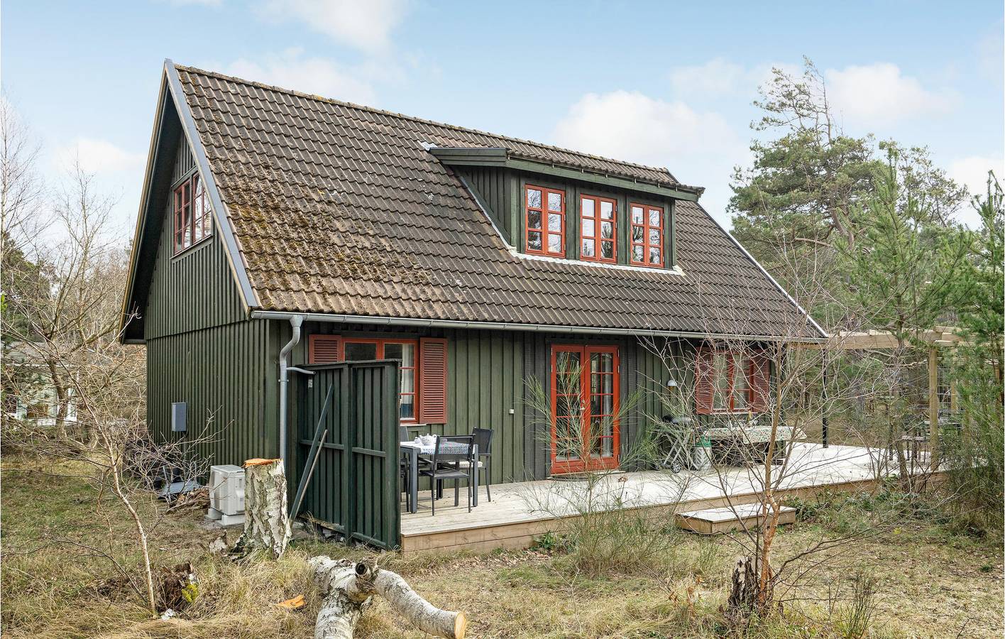 Ferienhaus für 6 Personen mit Terrasse in Gudmindrup Lyng, Højby