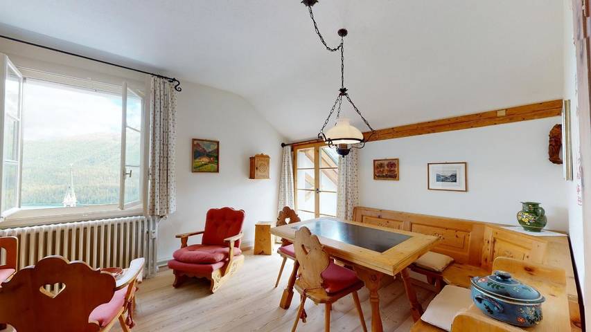 Ferienwohnung für 4 Personen, mit Balkon und Seeblick in St. Moritz