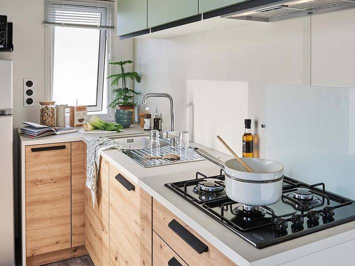 Camping Les Pres Hauts - Sites et Paysages  - Mobilheim 6 personen - Baronnies 3 Schlafzimmer in Sisteron, Forcalquier und Umgebung