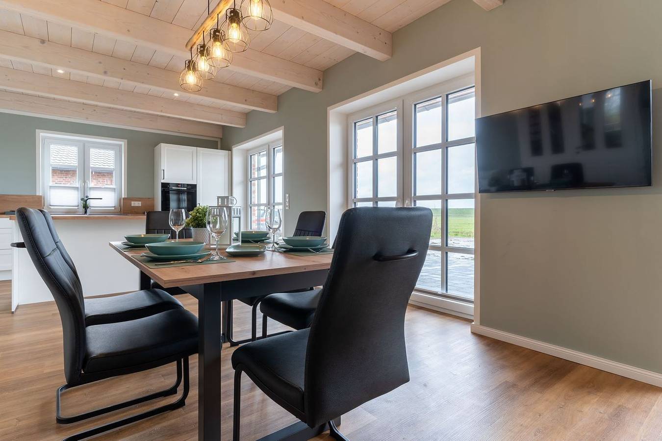 Neubau!! Dhh direkt an der Eider für bis zu 6 Personen in Karolinenkoog, Eider-Treene-Sorge