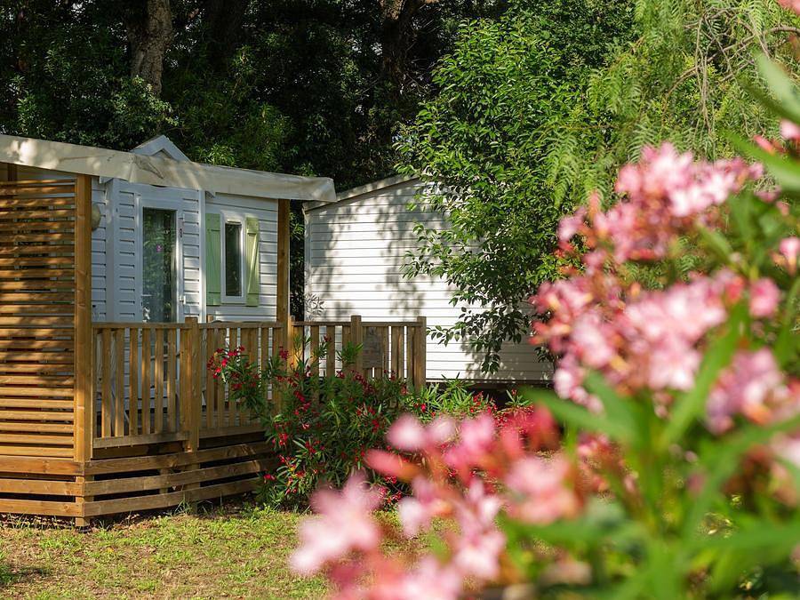 Camping Via Romana  - Mobilhome 6 personnes - Classic | 3 Ch. | 6 Pers. | Terrasse surélevée in Prunelli-di-Fiumorbo, Parc naturel régional de Corse