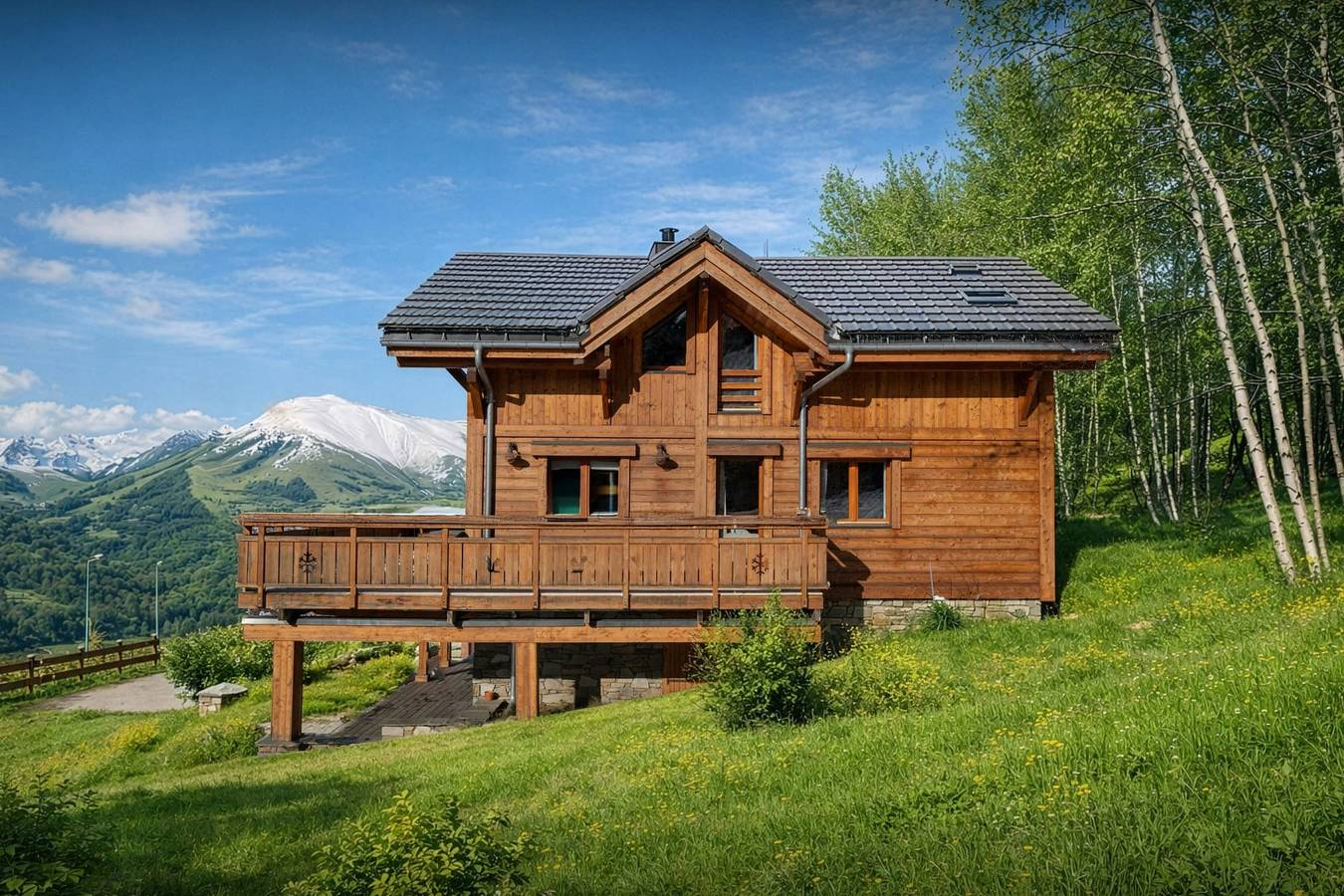 Chalet voor 12 personen met terras in Mont-de-Lans, Les Deux Alpes