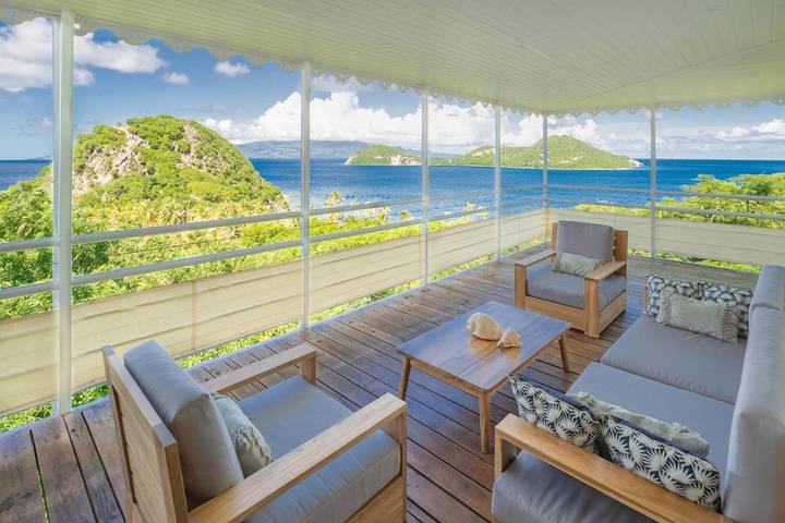 Location de vacances pour 10 personnes, avec balcon et jardin dans Plage du Pain de Sucre