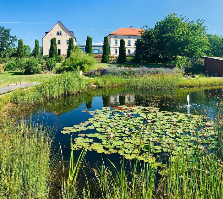 Hotel, mit Terrasse und Garten sowie Sauna und Ausblick in Leisnig
