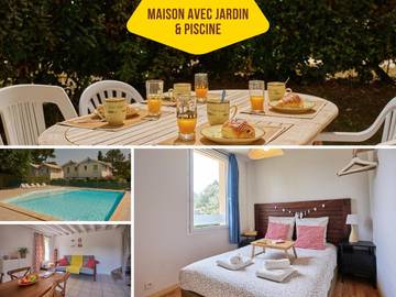 Gîte pour 4 personnes, avec piscine ainsi que jardin et bassin pour enfant à Le Verdon-sur-Mer