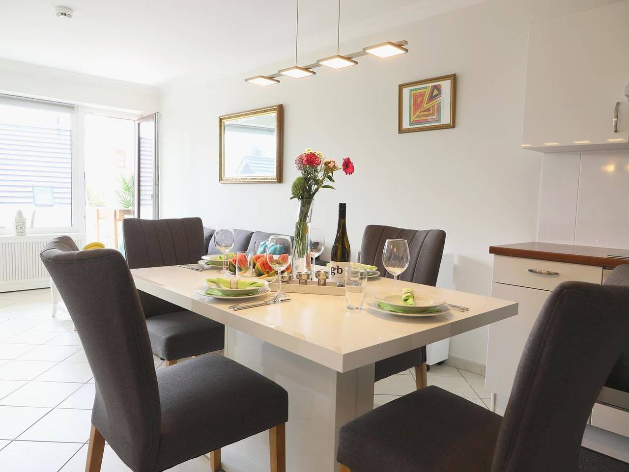 Ganze Wohnung, Moderne 2-Zimmer-Wohnung mit Südbalkon in Westerland für 3 Personen in Westerland, Sylt (Gemeinde)