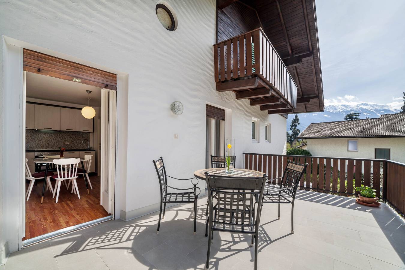 Entire apartment, Apartment 'Cafe Rudi Living Ignaz' with Mountain View, Balcony, Terrace and Wi-Fi in Parcines, Texel Group