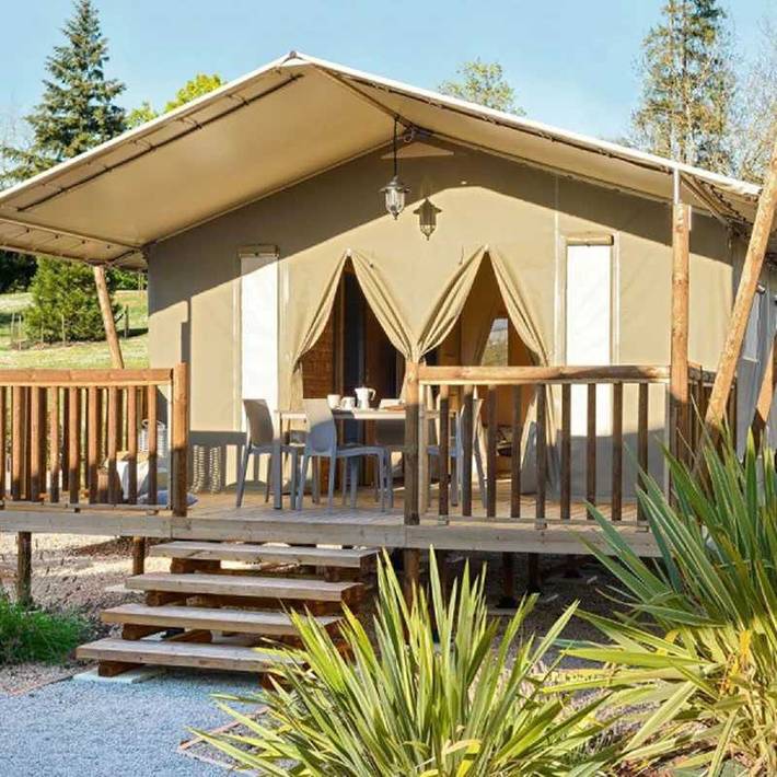 Tienda para 5 personas, con jacuzzi además de sauna y terraza - 1