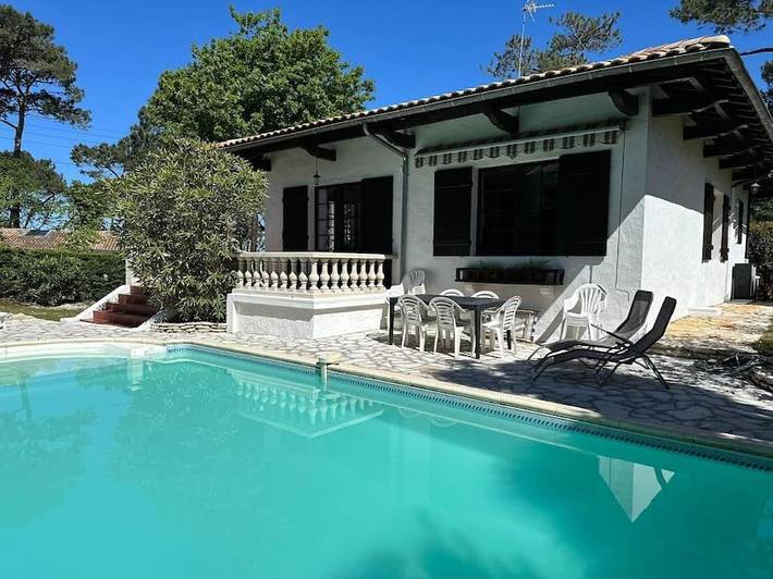 Villa pour 8 personnes, avec piscine ainsi que jardin et vue, animaux acceptés sur la Dune du Pilat - 2