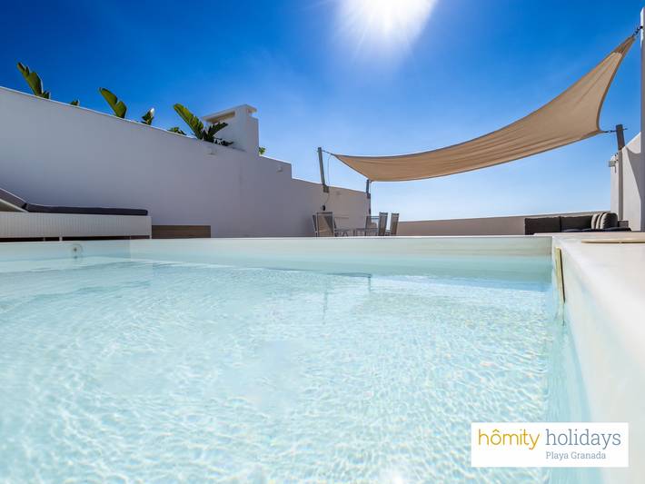 Apartamento para 6 personas, con terraza y vistas, Familias con niños en Playa Granada