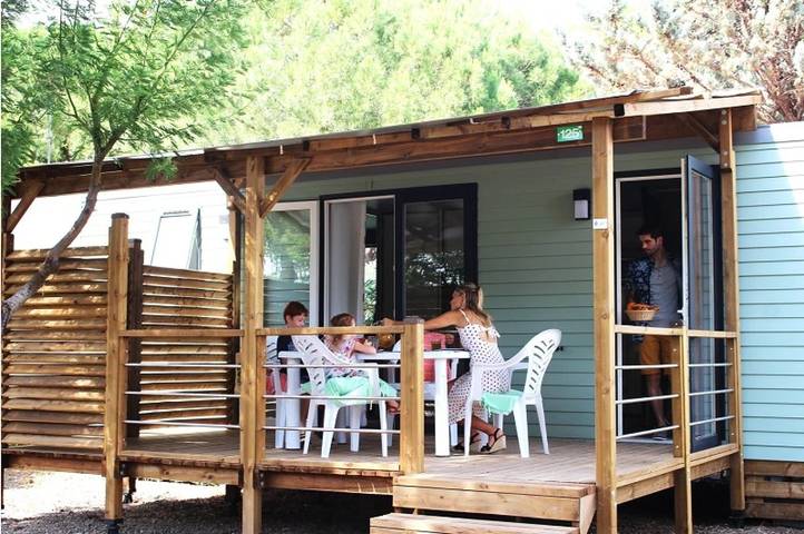 Mobil home pour 6 personnes, avec bassin pour enfant à Bessan - 3