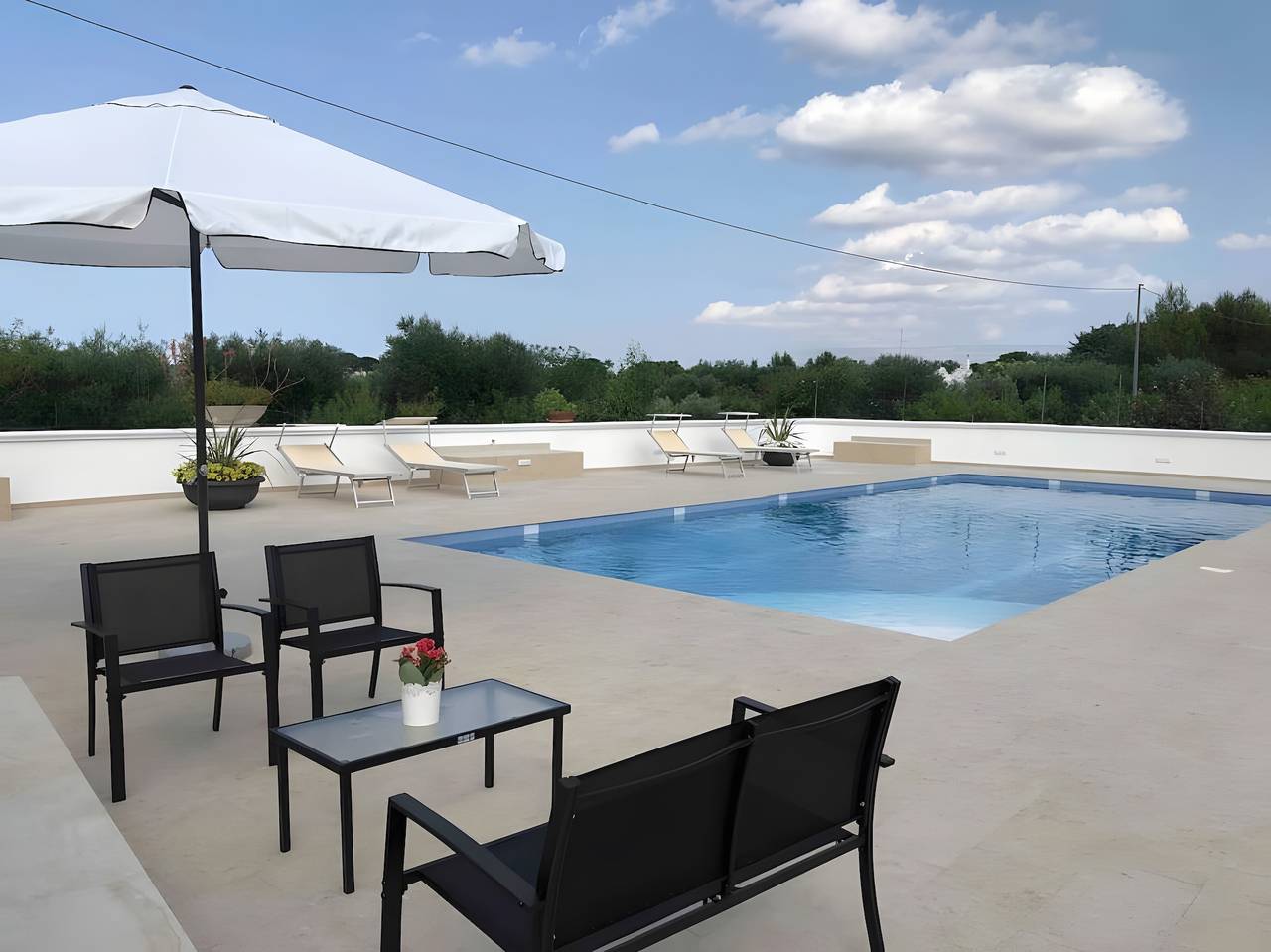 Ferienwohnung 'Villa Bianca N & F' mit privatem Pool, privater Terrasse und Wlan in Ostuni, Salento