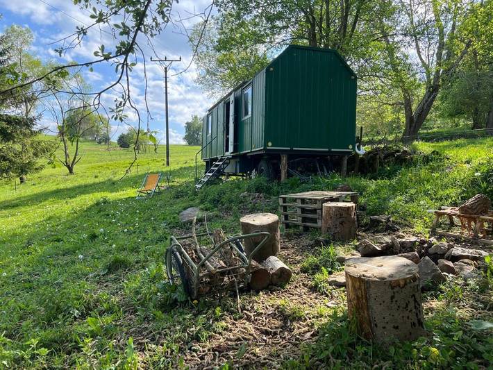 Camping voor 2 personen, met Tuin en Uitzicht in Zuid-Bohemen