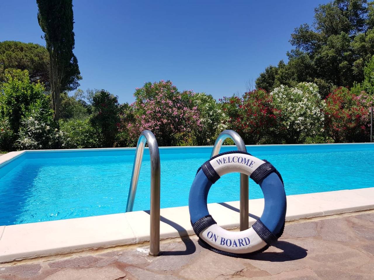 Oleandri Ferienhaus mit privatem Pool in Nettuno, Provincia de Roma