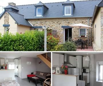 Gîte pour 5 personnes, avec terrasse et jardin à La Fresnais